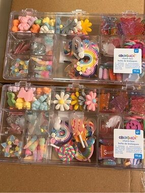 Creatology Kids Charm Box - Pastel Rainbow & Floral Beads Kit